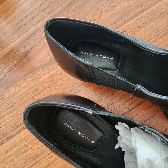 Zara Woman Leather Laser Cut Booties Size 7.5 - Picture 9 of 11